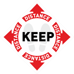 Знак. Keep distance